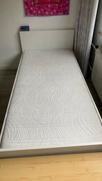 1-persoonsbed, Huis en Inrichting, Slaapkamer | Bedden, Ophalen, 90 cm, Eenpersoons, Wit