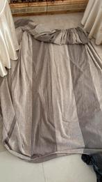 Bruin/grijs zonverduisterende gordijn, Huis en Inrichting, Stoffering | Gordijnen en Lamellen, Bruin, 200 cm of meer, Ophalen of Verzenden