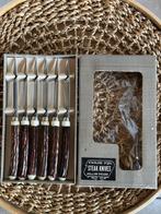 6 vintage steakmessen, Ophalen of Verzenden, Zo goed als nieuw, Rvs of Chroom