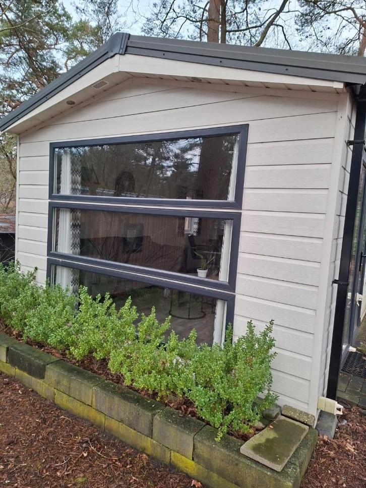 Recreatiewoning tuin en schuur | Bospark Vossenberg Nunspeet, Huizen en Kamers, Recreatiewoningen te koop, Gelderland, Chalet