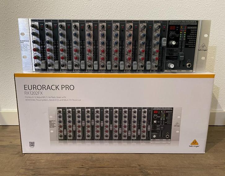 Mixer Behringer RX1202FX V2, Muziek en Instrumenten, Mengpanelen, Nieuw, 10 tot 20 kanalen, Microfooningang, Ophalen of Verzenden