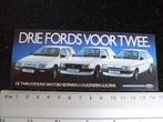 sticker ford escort sierra fiesta logo twin-stations bespaar, Auto of Motor, Zo goed als nieuw, Verzenden
