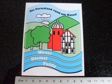 sticker stadt plaats gemeente weser diemel fulda kassel logo beschikbaar voor biedingen