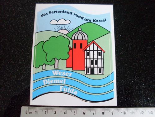 sticker stadt plaats gemeente weser diemel fulda kassel logo, Verzamelen, Stickers, Zo goed als nieuw, Overige typen, Verzenden