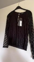 170 176 xs s doorzichtig top zwart transparante nieuw, Ophalen of Verzenden, Zo goed als nieuw, Meisje, Shirt of Longsleeve