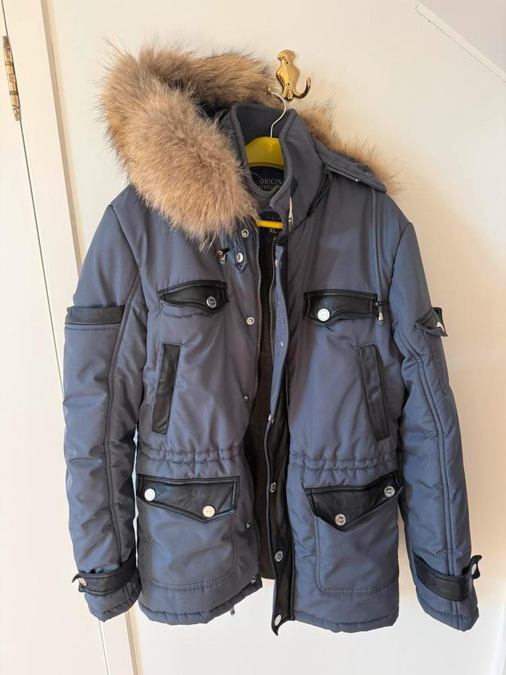 Winterjas maat xl, Kleding | Heren, Jassen | Winter, Zo goed als nieuw, Maat 56/58 (XL), Geel, Ophalen of Verzenden