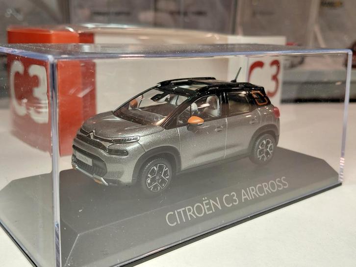 Citroën C3 Aircross ph2 2021-2024 Gris Platinum 1/43 Norev, Hobby en Vrije tijd, Modelauto's | 1:43, Nieuw, Auto, Norev, Ophalen of Verzenden