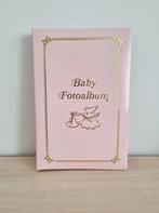 Baby fotoalbum roze met goud vintage, Audio, Tv en Foto, Fotoalbums en Accessoires, Nieuw, Fotoalbum, Verzenden