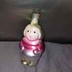 B998 oude kerstbal meisje 8 cm, Ophalen of Verzenden, Gebruikt