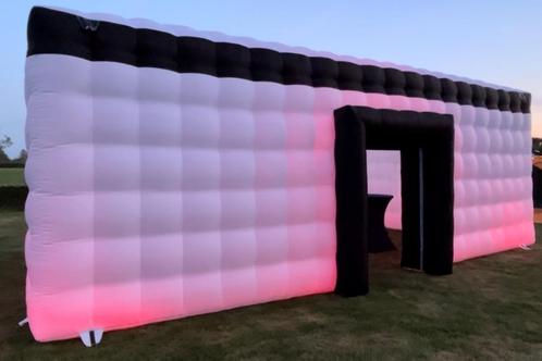Discotent (opblaasbaar) te huur 8,5 bij 5,5 meter, Hobby en Vrije tijd, Feestartikelen | Verhuur, Zo goed als nieuw, Overige, Ophalen