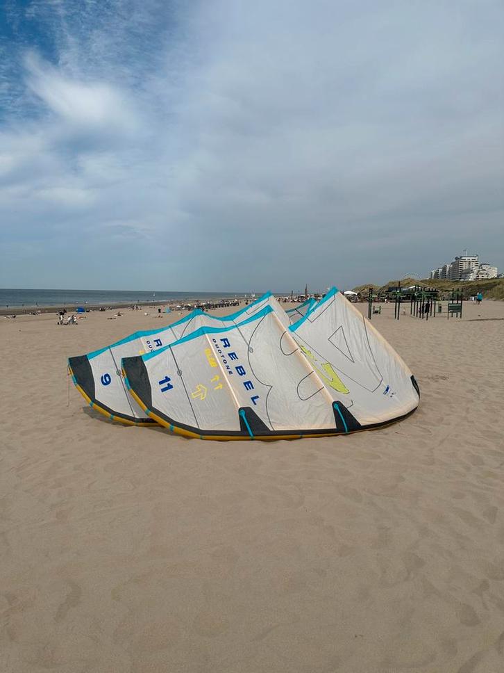 Duotone rebel D/lab 2025 11m & 9m, Watersport en Boten, Kitesurfen, Zo goed als nieuw, 9 m², Geen board, Ophalen of Verzenden