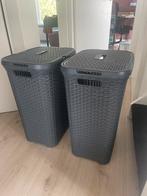 2x wasbox 60L curver Ratan anthracite, Ophalen of Verzenden, Gebruikt, Overige kleuren, Overige typen