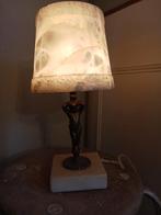 Stenen lamp met marmeren voet, Ophalen, Minder dan 100 cm