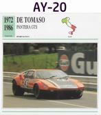 Ay20 autokaart de tomaso pantera gts ( 1972 - 1986 ), Ophalen of Verzenden, Zo goed als nieuw, Auto's