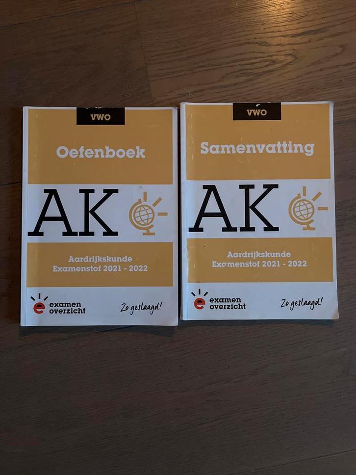 AK Aardrijkskunde VWO - Oefenboek & Samenvatting, Boeken, Schoolboeken, Zo goed als nieuw, Aardrijkskunde, VWO, Ophalen of Verzenden