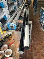 Zgan 670 cm DEELBARE zwarte aluminium vlaggenmast, grondbuis, Diversen, Vlaggen en Wimpels, Ophalen, Zo goed als nieuw