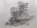 8 Escargotschaaltjes en 6 -tangen, Keramiek, Overige typen, Ophalen of Verzenden, Zo goed als nieuw