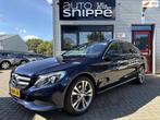 Mercedes-Benz C-klasse Estate 200 -184 PK-AUTOMAAT-HALF LEDE, Auto's, Automaat, 4 cilinders, Blauw, Leder en Stof