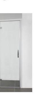 Glazen Douchedeur, Ophalen, Zo goed als nieuw, Glas, Douche