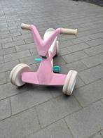 Roze loopfiets met inklapbare trappers, Ophalen, Gebruikt, Loopfiets