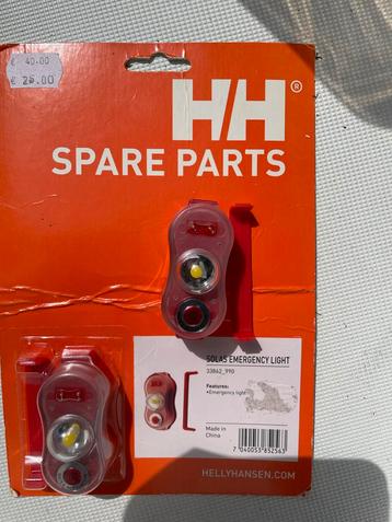 2x Helly Hansen SOLAS Noodverlichting Reddingsvest beschikbaar voor biedingen