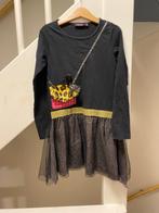 PERSIVAL MEISJE ZWART PRINT JURK, MAAT: 128/134, Kinderen en Baby's, Kinderkleding | Maat 128, Persival, Gebruikt, Meisje, Ophalen of Verzenden