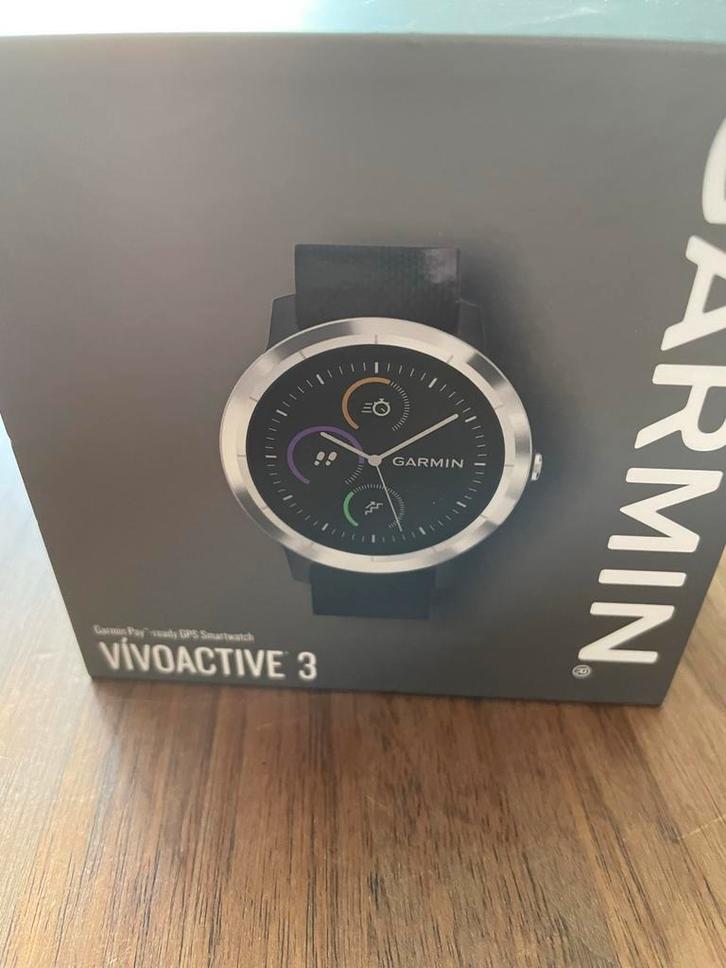 Garmin Vivoactive 3 - Topconditie!, Sieraden, Tassen en Uiterlijk, Smartwatches, Zo goed als nieuw, Zwart, Afstand, Waterdicht