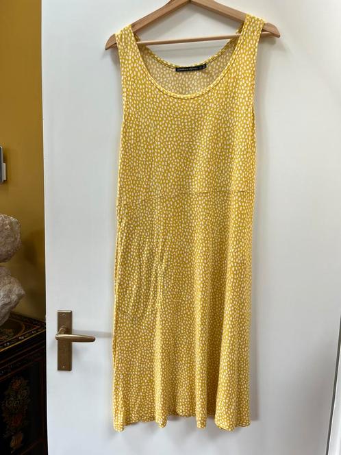 Geel zomerjurkje, Gudrun Sjoden, maat L, Kleding | Dames, Jurken, Gedragen, Maat 42/44 (L), Geel, Onder de knie, Ophalen of Verzenden