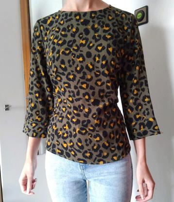 Groene Luipaard Blouse - Maat S Pigalle beschikbaar voor biedingen