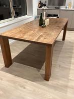 8 persoons eet tafel, Ophalen, Gebruikt, 100 tot 150 cm, Eikenhout