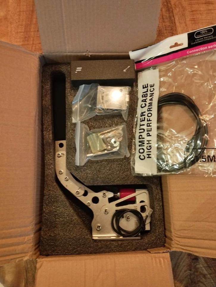 Loadcel Handrem omgebouwd voor fanatec - Handbrake, Computers en Software, Joysticks, Gebruikt, Ophalen