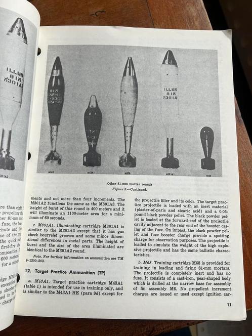 Voorschrift Amerikaanse Mortier 81 mm WO2 etc, Verzamelen, Militaria | Tweede Wereldoorlog, Landmacht, Amerika, Verzenden