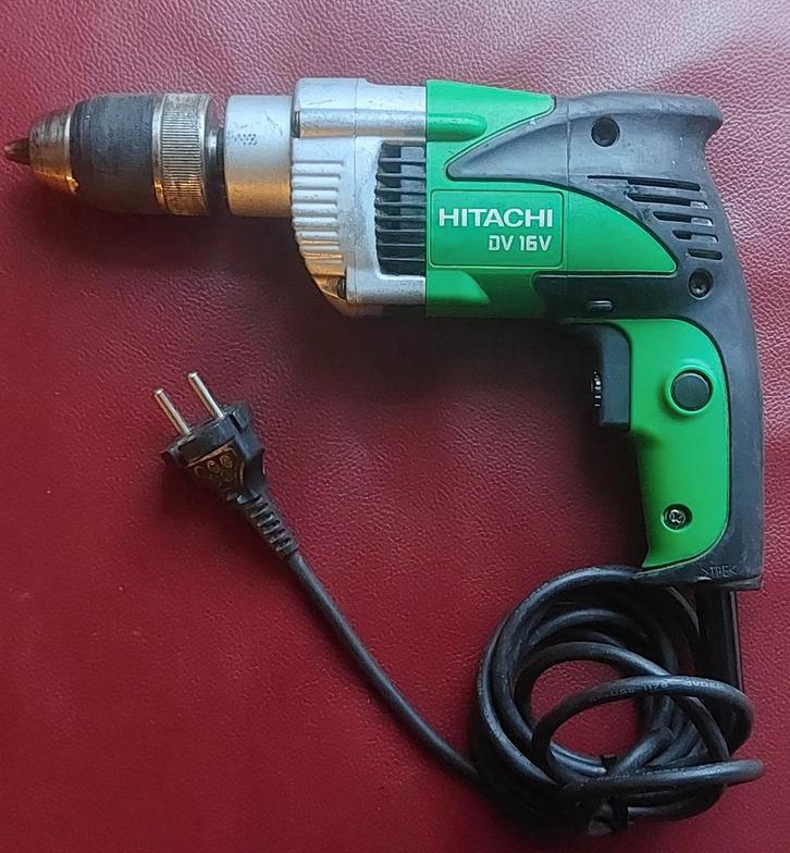 HITACHI DV 16V klop - boor - schroefmachine, Doe-het-zelf en Verbouw, Gereedschap | Boormachines, Zo goed als nieuw, Boor- en Schroefmachine