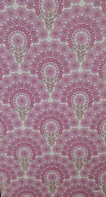 10354 Vintage retro oud barok bloemetjes behang behangpapier beschikbaar voor biedingen