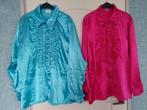 Disco/ Rock en Roll blouse, incl accessoires, Ophalen of Verzenden, Zo goed als nieuw, Maat 56/58 (XL), Carnaval