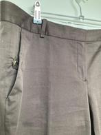 Massimo Dutti bruine pantalon maat 44 high waist satijn look, Nieuwezijds Voorburgwal 305, 1012RM te Amsterdam, Maat 42/44 (L)