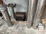 Janus Houtkachel met Dubbelwandige Kachelpijp, Ophalen, Gebruikt, Houtkachel, Vrijstaand