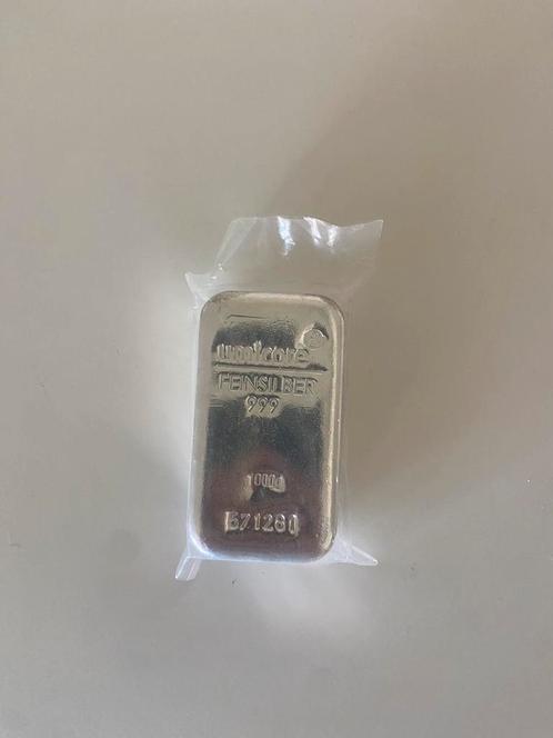 Umicore 1kg silver, Postzegels en Munten, Edelmetalen en Baren, Zilver, Ophalen of Verzenden