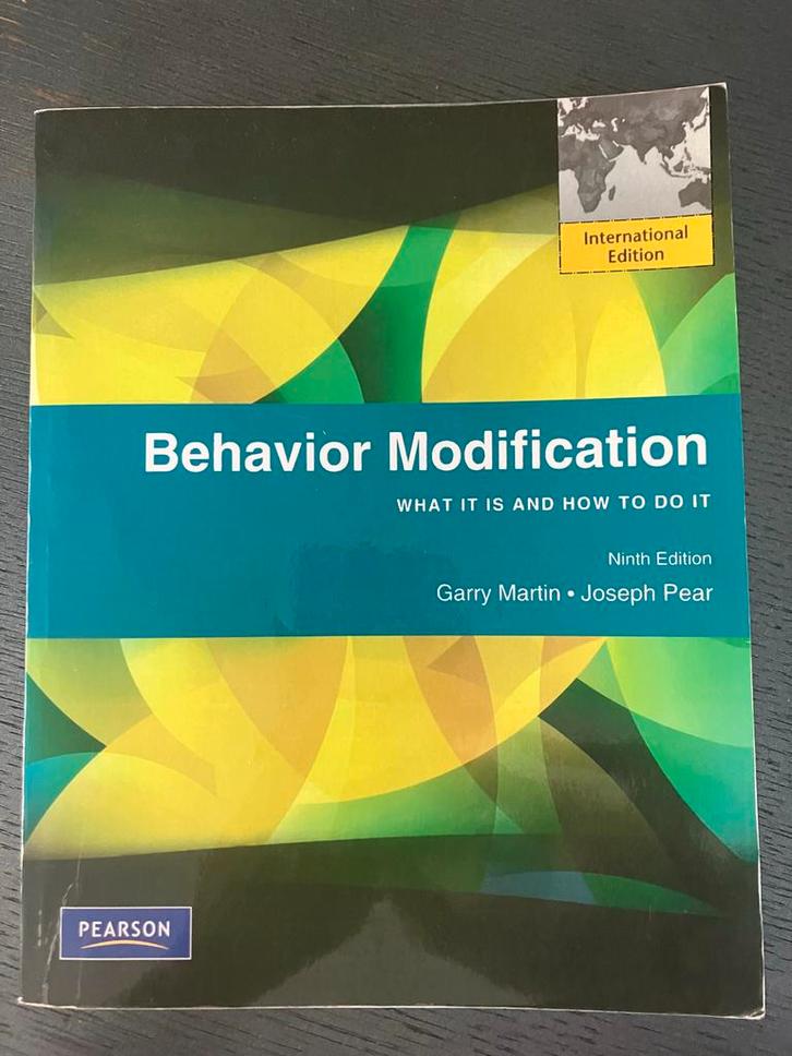 Behavior Modification - Garry Martin, Joseph Pear, Boeken, Studieboeken en Cursussen, Zo goed als nieuw, HBO, Alpha, Ophalen of Verzenden