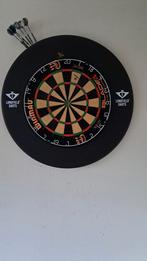 Dartbord met ring en dartmat, Sport en Fitness, Darts, Ophalen, Gebruikt, Dartbord