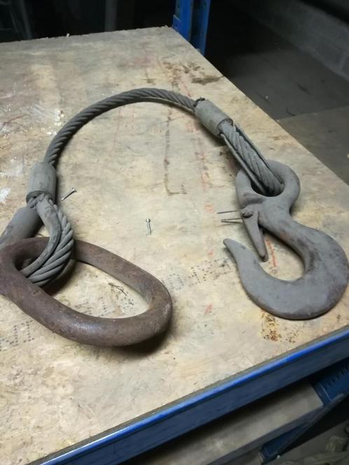 Staalkabel + haak, Doe-het-zelf en Verbouw, Lieren en Takels, Gebruikt, Ophalen