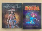 Twee boeken om Manga en fantasy figuren te leren tekenen, Ophalen of Verzenden, Zo goed als nieuw, Boek of Gids