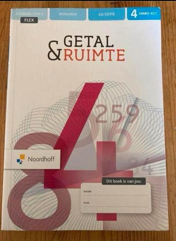 Wiskunde VMBO 4 Getal & Ruimte leerboek deel 1 beschikbaar voor biedingen