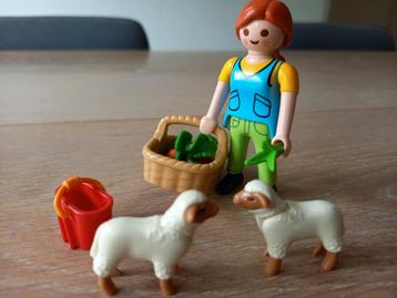 Playmobil Boerin met schapen - 4765 COMPLEET  beschikbaar voor biedingen