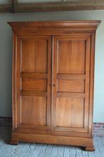 Prachtige strakke antieke eiken houten Louis Philippe kast., Verzenden