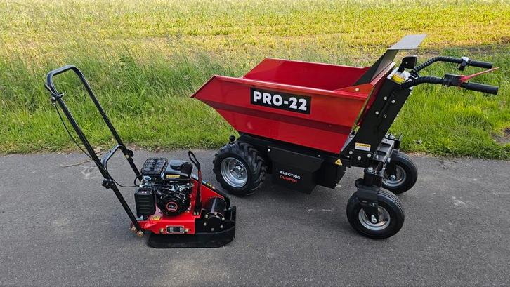 Elektrische dumper te huur, mini dumper, kruiwagen, Tuin en Terras, Kruiwagens, Ophalen