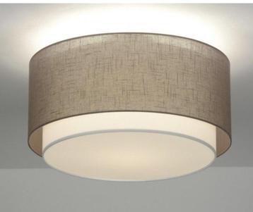 plafondlamp taupe met creme wit beschikbaar voor biedingen