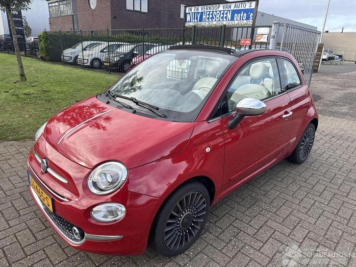 Fiat 500C 0.9 CABRIO TURBO LOUNGE LICHTE SCHADE! BOUWJAAR 20, Auto diversen, Schadeauto's, Fiat, Handgeschakeld, Benzine, Hatchback