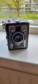 Foto camera vintage agfa synchro box met tasje, Verzamelen, Fotografica en Filmapparatuur, Ophalen of Verzenden