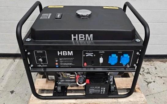 HBM 5500 Watt Generator - Aggregaat  230 Volt - Benzine, Doe-het-zelf en Verbouw, Aggregaten, Zo goed als nieuw, Benzine, 5 tot 10 kVA